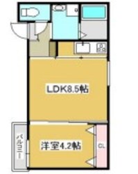 ブロンテ北在家WESTの物件間取画像